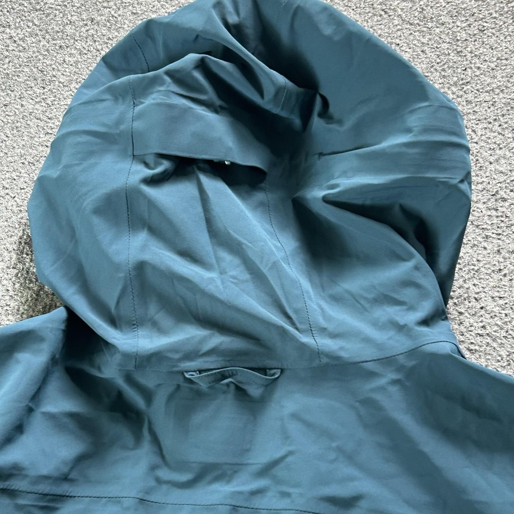 Duluth Trading Co Coat Mens 3XL Green Hooded Rain Jacket Full Zip Lightweight - Picture 9 of 9